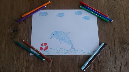 dolfijnen tekening